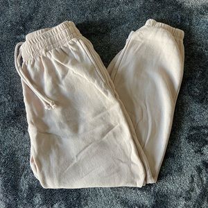light pink garage 90s boyfriend joggers